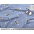 thumbnail image 3 of Soimoi Tissu Poly Georgette Feuilles et Imprimés de Fleurs de Rose au Mètre 42 Pouces de Large, 3 of 3