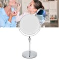 thumbnail image 2 of Miroir de Maquillage de Table Maison 7 Pouces Hauteur Réglable Double Face Grossissement 3X Miroir de Vanité, 2 of 14