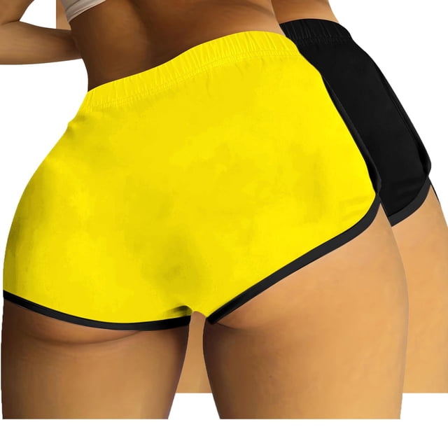 FNFYFH Clearance Ladies Gym Loose Fit Solid Summer Athletic Shorts Comfortable Exercise Shorts,Wine