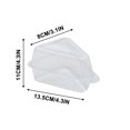 thumbnail image 3 of Usloyux Triangular Cake Boxes 100pcs, Disposable Food Containers With Lids, Thickened PET Plastic Sandwich Packaging Boxes For Bakery Pastry Dessert Display, Secure Storage For Cakes Bread Muffins, 3 of 9