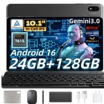 Android 16 Tablet with Keyboard, Tablet 10 inch Wi-Fi Model