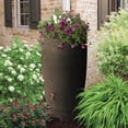 thumbnail image 2 of Algreen Athena 80 gal Rain Water Collection Drum Barrel, Brown (2 Pack), 2 of 9