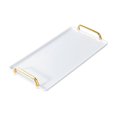 thumbnail image 4 of veasfak Serving Tray with Handle Storage Organizer Coffee Table Tea Tray Vanity Tray white large, 4 of 9