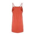 thumbnail image 3 of RBCKVXZ Robe Courte Athlétique Sans Manches pour Femmes avec Short Intégré Été Tennis Entraînement Active Combinaison Sportive Bretelles Spaghetti Robes Orange G, 3 of 6