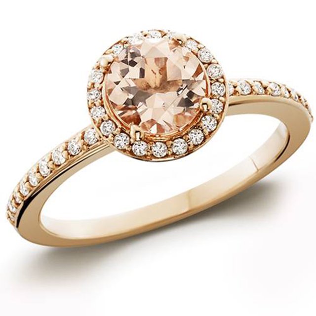 5 Ct Rond en Vrac Morganite (Qualité Traitée Thermiquement, Standard)