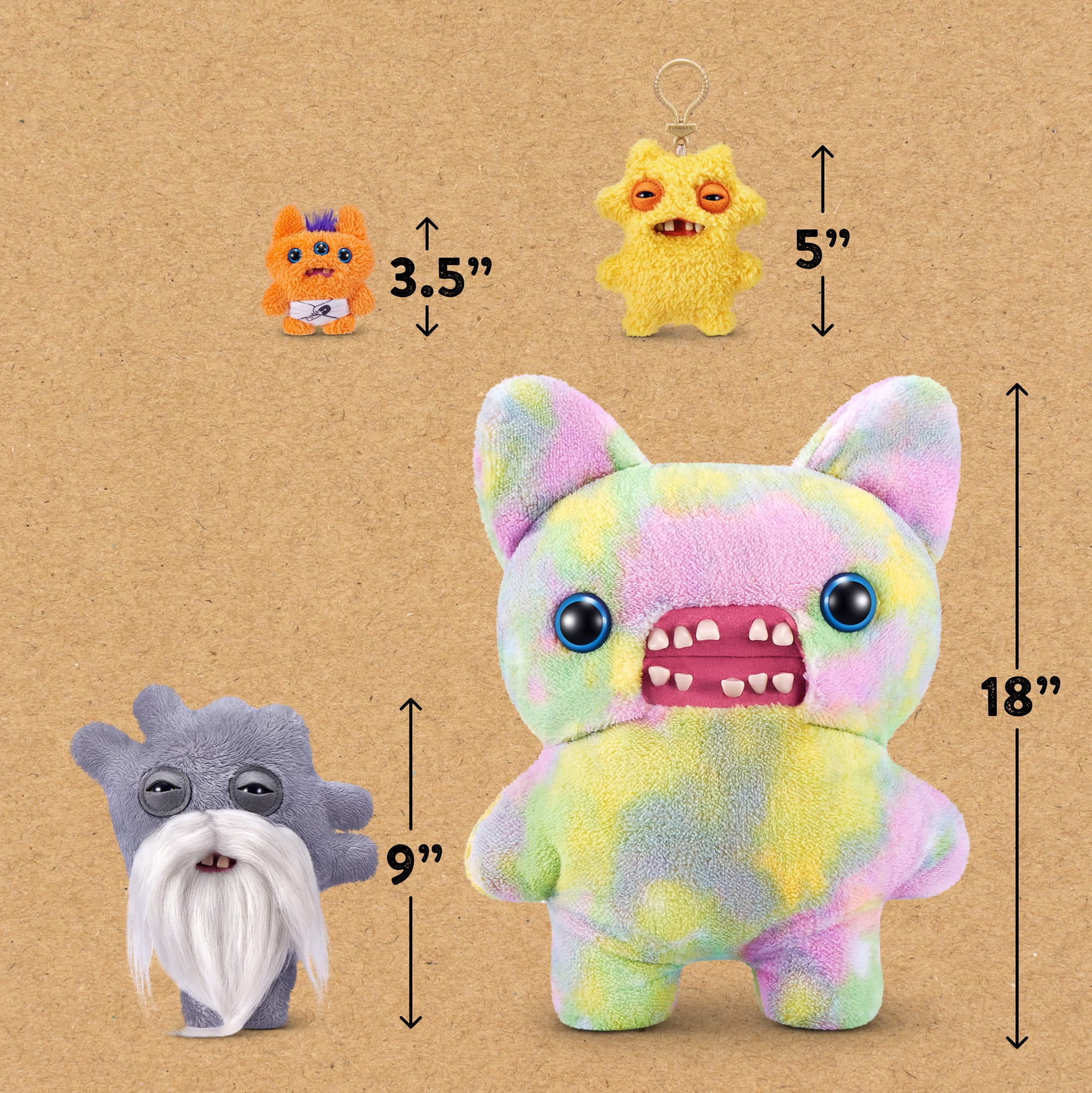 Fuggler Old Fogies 9 inch (Captain Cardiac), Funny Ugly Monster Stuffed Animal Toy by ZURU