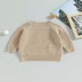 thumbnail image 3 of Baby Girl Boy Knit Pullover Sweater Fall Winter Warm Sweatshirt Tops with Pocket, 3 of 6