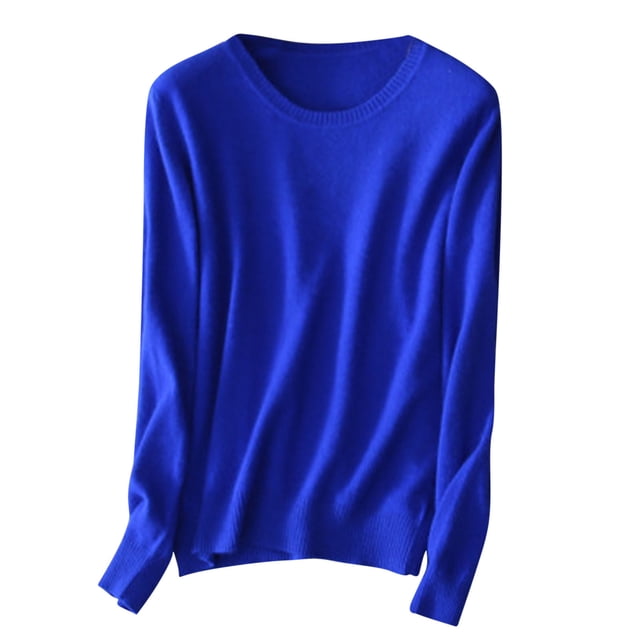 AherBiu Womens Long Sleeve Tops Basic Layer Top Tees Shirt Solid Color Crewneck Comfy Blouse