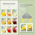 thumbnail image 4 of Presse-agrumes Électrique Rechargeable, Presse-Agrumes Portable pour l'Extraction de Jus d'Orange, de Citron et de Pamplemousse avec Extraction Silencieuse et Stable, Abs Sans BPA, 4 of 5