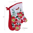 thumbnail image 2 of IH Casa Decor Oven Mitts 2 Pcs Fiery Red Floral - Set of 2, 2 of 2