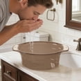 thumbnail image 2 of Btomtd Thickened Large-capacity Transparent Washbasin Household Students Dormitory Bathroom Plastic Basin Small Infant Foot Wash Basin, 2 of 6
