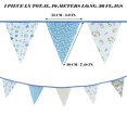 thumbnail image 2 of 33 Ft Vintage Flower Fabric Bunting Banner 36 Triangle Flag For Party Decor, 2 of 9