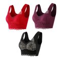 thumbnail image 1 of Timegard Plus Size Bras for Women Full-Coverage High Support Lace Wireless Comfortable Everyday Bras, 1 of 4
