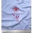 thumbnail image 1 of Soimoi Velvet Fabric Leaves & Wild Flower Print Sewing Fabric Yard 58 Inch Wide, 1 of 3