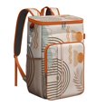 thumbnail image 1 of Boho Chic Vintage Fashion Insulated Cooler Backpack - 20L Soft Cooler Bag, Tribal Patterns, 1 of 6