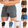 thumbnail image 2 of Men Running Shorts Jogging Bodybuilding Muscle Workout Training Sports Sportswear Fitness Exercise Gym, 2 of 5