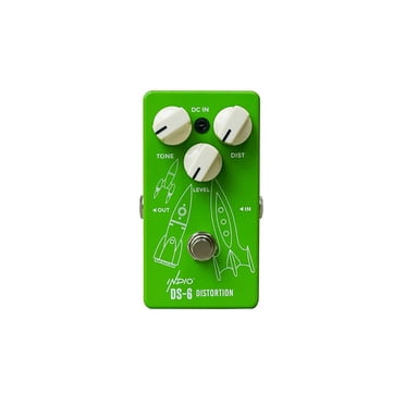 Indio by Monoprice DS-6 True Bypass Analogique Vintage à Distorsion Pédale d'Effet de Guitare Pleine Grandeur