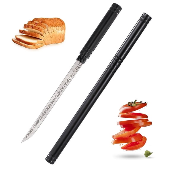 SPOORYYO Multipurpose Portable Fruit Knife with Sheath, Ergonomic Stainless Steel Blade, Lightweight Camping Meat Knife for Outdoor Use, 8.66 Inch