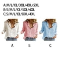 thumbnail image 3 of Decodeary Chemise Femme Couleur Unie Manches Longues Bouton Col Rabattu Blouse Décontractée Bleue S, 3 of 5