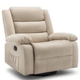 thumbnail image 1 of Korser Oversized Swivel Rocker Recliner Chair for Adults 40.6'' Wide for Living Room,Khaki, 1 of 7
