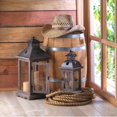 thumbnail image 2 of Home Locomotion  Large Rustic Wood Lantern, 2 of 3