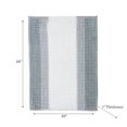 thumbnail image 2 of Stripe Chenille Bath Mat 20X28 Gray, 2 of 4