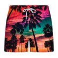 thumbnail image 1 of KIHOUT Men's Athletic Beach Shorts Mesh Hawaiian Print Summer Beach Lightweight Drawstring Quick Dry Shorts, 1 of 3