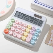 EGNMCR Mechanical Calculator,Cute Calculator 12 Digit Display Calculator For Daily And Basic Office,Vintage Typewriter Style Solar Powered Battery Powered Calculator calculator calculator