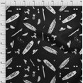thumbnail image 4 of oneOone Polyester Spandex Black Fabric Beach Sewing Craft Projects Fabric Prints By Yard 56 Inch Wide, 4 of 4