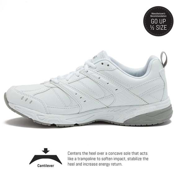 Avia Chaussure de Service Alimentaire pour Femme Avi-Union II, Blanc/argent Chrome, 10 Grand US