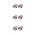 thumbnail image 3 of ZheElen 2pack/lot Quick Installation Chair Covers For Instant Room Upgrade High Elastic Polyester Curved Stretchy Chair Cover Light Khaki 3Set, 3 of 6