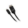 thumbnail image 3 of C2G 3ft USB C to DisplayPort Cable - 4K 30Hz - External video adapter - USB-C - DisplayPort - black, 3 of 7