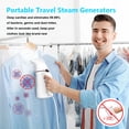 thumbnail image 4 of 700W Handheld Garment Steamer for Portable Travel Clothes Steamer with Efficient 150ml Water Tank, 4 of 8