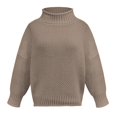thumbnail image 4 of Kcodviy Womens Autumn Winter Knit Striped Sweaters Sweater Thick Thread Pullover Women Pullover Sweaters for Winter Turtleneck Sweater, 4 of 5