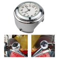 thumbnail image 3 of DYNWAVECA 22-25mm Motorcycle Handlebar Mount Clock Waterproof Handle Bar Modification Parts universal yacht Wear-Resistant , White, 3 of 8