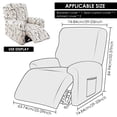 thumbnail image 2 of Dznils Housse Imprimée pour Fauteuil Inclinable, Housse Extensible en Polyester pour Sofa Inclinable, Noir Blanc, 2 of 9