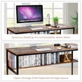 thumbnail image 2 of Costway 55'' Industrial Computer Desk  w/ Storage Shelf  Adjustable Foot Pads Home Office, 2 of 9