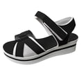 thumbnail image 1 of 2025 Women Shoes Sandals Platform H Sandals for Women Wedge Sandals Fashion Versatile Sandals with Rhinestones for Women Braided Buckle Breathable Wedge House Sandals for Women Sandals, 1 of 5