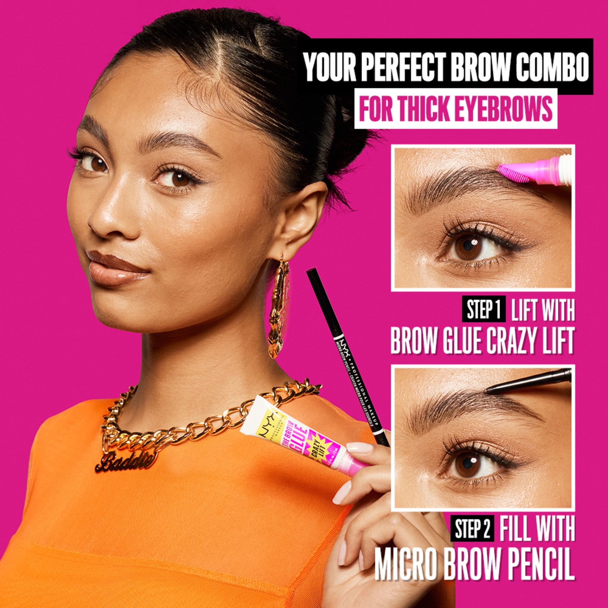 NYX Professional Makeup Gel à sourcils The Brow Glue Crazy Lift
