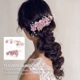thumbnail image 2 of 4 Pcs Peigne à Cheveux Fleur, Épingle à Cheveux, Accessoire de Cheveux de Mariage, 2 of 9