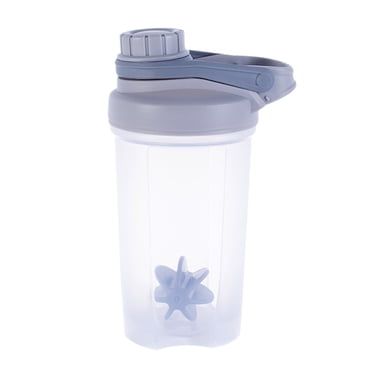 yulier Bouteille Shaker à Protéines, Bouteille d'Eau de Sport de Mise en Forme pour Poudre de Protéines avant l'Entraînement, Gobelet Shaker en Plastique 500 ml Étanche avec Bille Fouet pour Gym, Extérieur