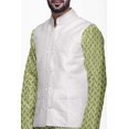 thumbnail image 4 of Atasi Kurta Pyjama pour Homme Veste Col Mandarin Indien Imprimé Ensemble de Tenue Ethnique, 4 of 5