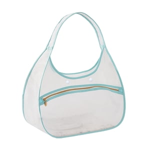 Foldable Pet Carrier Bag Nylon Mesh Portable Handheld Cat Carrier 21.6 in L x 13 in W x 7.8 in H Sky Blue Gray Beige Mint Green