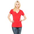 thumbnail image 1 of Bella + Canvas Ladies' Jersey Short-Sleeve Deep V-Neck T-Shirt, 1 of 3