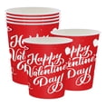thumbnail image 2 of Gobelets en Papier Jetables de la Saint-Valentin Vaisselle de Boisson Rouge Festive pour Fête Usage à la Maison, 2 of 6
