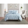 thumbnail image 1 of Floral Ruched Comforter Set, 1 of 3