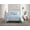 BLUE, variant on Floral Ruched Comforter Set