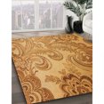 thumbnail image 3 of Ahgly Company Machine Washable Indoor Rectangle Transitional Beer Orange Area Rugs, 5' x 7', 3 of 7