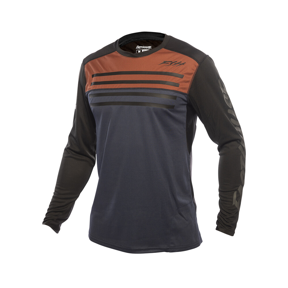 FASTHOUSE : YOUTH ALLOY SIDEWINDER LS JERSEY : RUST/MIDNIGHT NAVY : YS