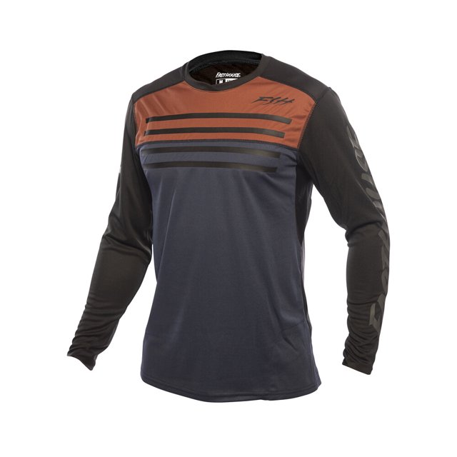 FASTHOUSE : YOUTH ALLOY SIDEWINDER LS JERSEY : RUST/MIDNIGHT NAVY : YM